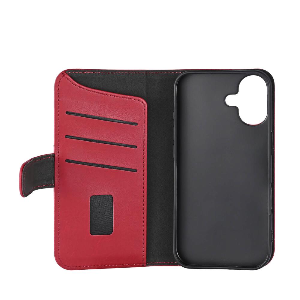 Gear Gear iPhone 16 Fodral MagSeries Läder Deep Red