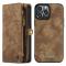 CASEME CASEME iPhone 13 Pro Max Fodral/Skal Magnet 2in1 Multifunktionell Brun