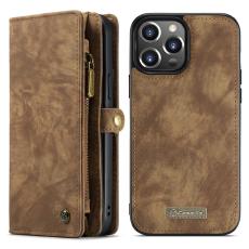 CASEME CASEME iPhone 13 Pro Max Fodral/Skal Magnet 2in1 Multifunktionell Brun