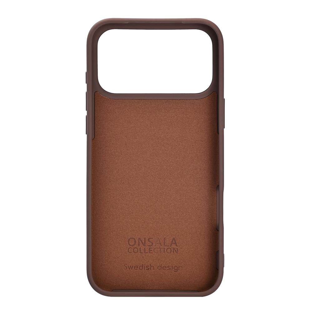 Onsala Onsala iPhone 17 Pro Max Mobilskal Med Silikonkänsla Chocolate