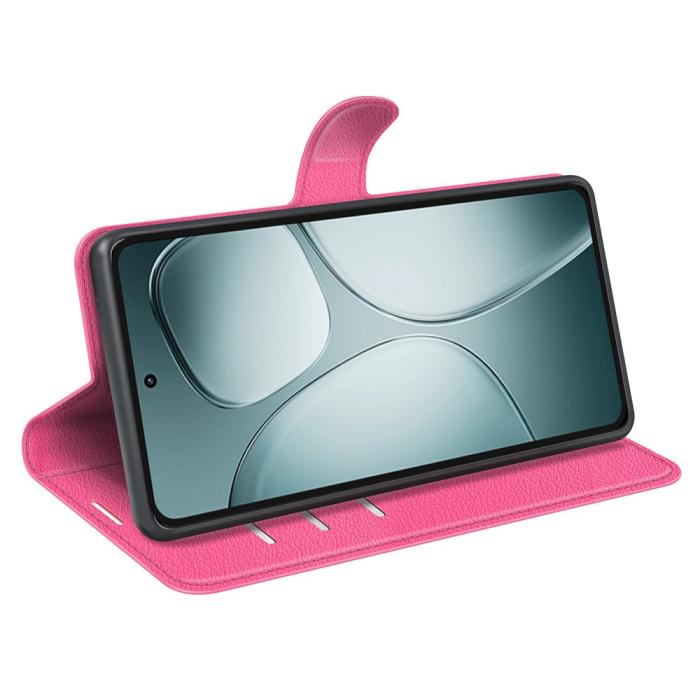 Bild 3,  Xiaomi 14T Fodral Litchi Läder Rosa