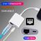  USB-C Till RJ45 / USB-C PD Adapter Vit
