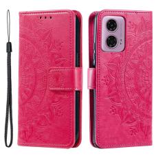  Motorola Moto G04 4G/G24 4G Fodral Mandala Rosa