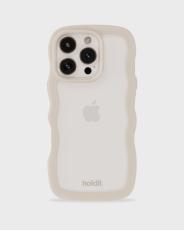 holdit holdit iPhone 16 Pro Skal Wavy Light Beige/Transparent