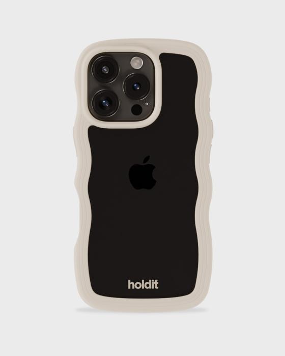 Bild 2, holdit holdit iPhone 16 Pro Skal Wavy Light Beige/Transparent