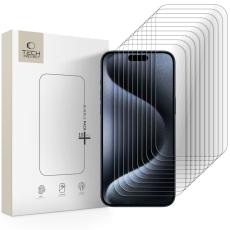 Tech-Protect Tech-Protect iPhone 15 Pro Max 10-PACK Sk&auml;rmskydd H&auml;rdat Glas