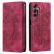  Samsung Galaxy A25 5G Fodral Flip Mandala Läder Rosa
