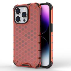  iPhone 15 Pro Skal Shockproof Honeycomb R&ouml;d