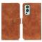 KHAZNEH OnePlus Nord 2 5G - KHAZNEH Retro Läder Fodral - Brun