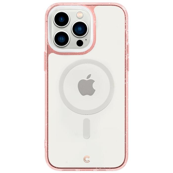 Bild 2, Spigen Spigen Cyrill iPhone 14 Pro Skal + 2-PACK Skärmskydd Glitter Rosé