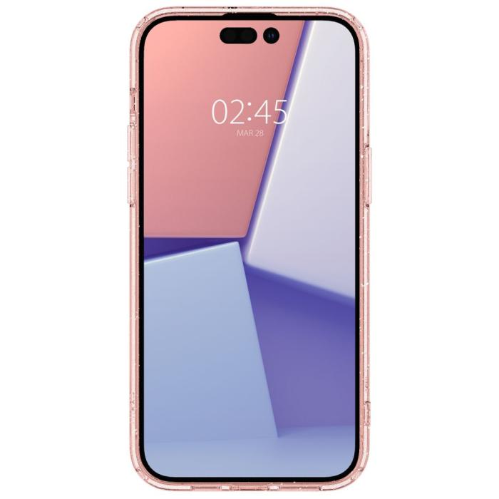 Bild 3, Spigen Spigen Cyrill iPhone 14 Pro Skal + 2-PACK Skärmskydd Glitter Rosé