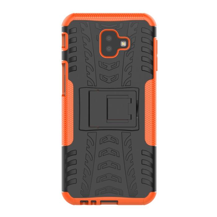Bild 3,  Samsung Galaxy J6 Plus - Stöttåliga skalet med stöd - Orange