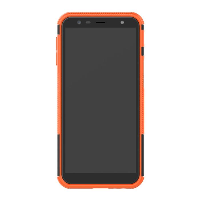 Bild 4,  Samsung Galaxy J6 Plus - Stöttåliga skalet med stöd - Orange