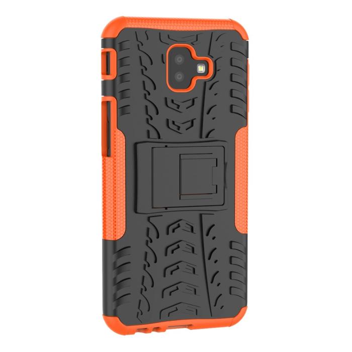 Bild 5,  Samsung Galaxy J6 Plus - Stöttåliga skalet med stöd - Orange
