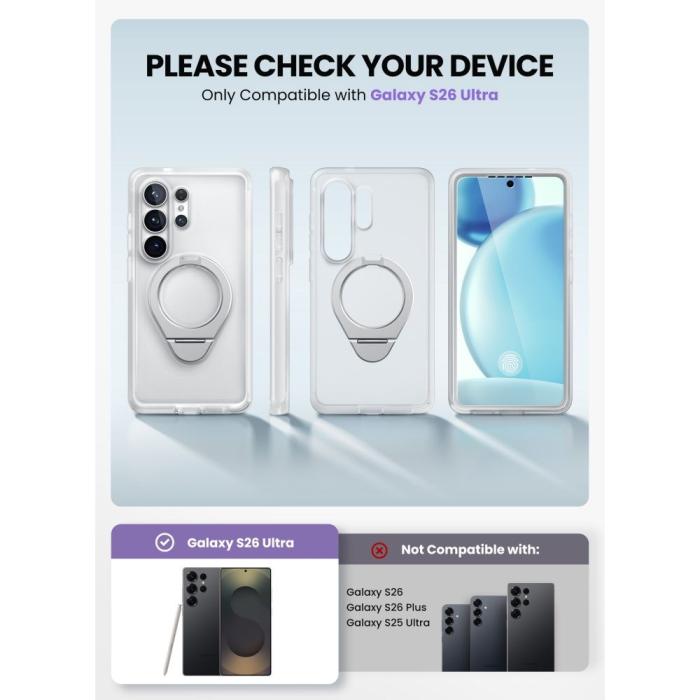 Bild 4, Supcase Supcase Samsung Galaxy S26 Ultra Skal MagSafe Cosmo Frost Clear