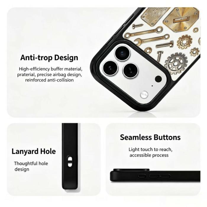 Bild 3,  iPhone 18 Pro / 17 Pro Skal MagSafe UV-Mönster Verktyg