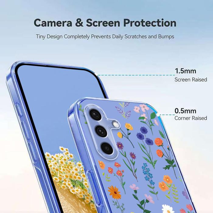 Bild 3,  Samsung Galaxy A27 5G Skal TPU Blommor Prästkragar