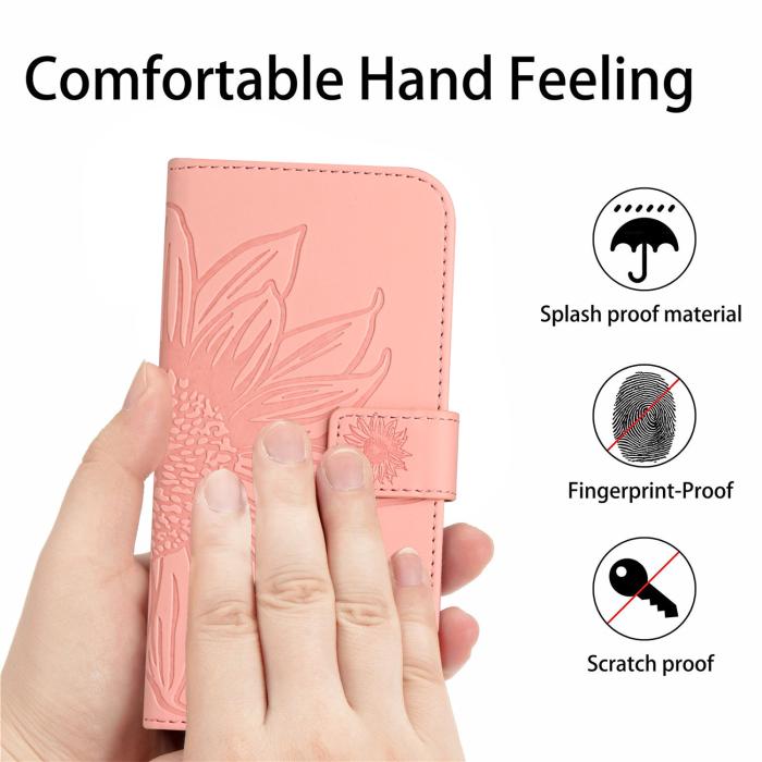 Bild 3,  Xiaomi 17T Pro Fodral Läder Solros Ljus Rosa
