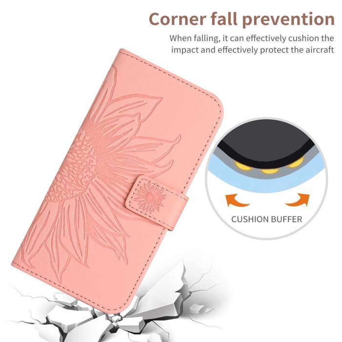 Bild 4,  Xiaomi 17T Pro Fodral Läder Solros Ljus Rosa