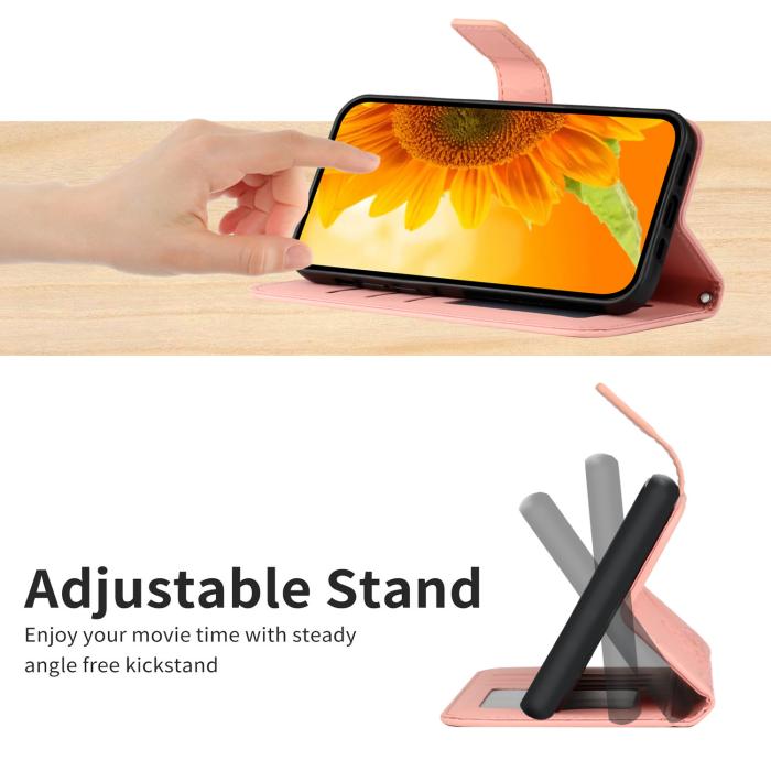 Bild 5,  Xiaomi 17T Pro Fodral Läder Solros Ljus Rosa