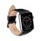 Buffalo Buffalo Apple Watch 42/44/45/49 mm Armband Äkta Läder Svart
