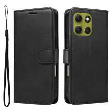  Motorola Moto G86 Power / G86 5G Fodral L&auml;der Svart