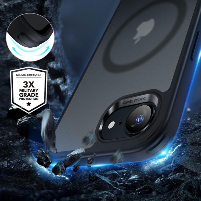 Bild 4, ESR ESR iPhone 17e / 16e Skal MagSafe CH HaloLock Frostad Svart