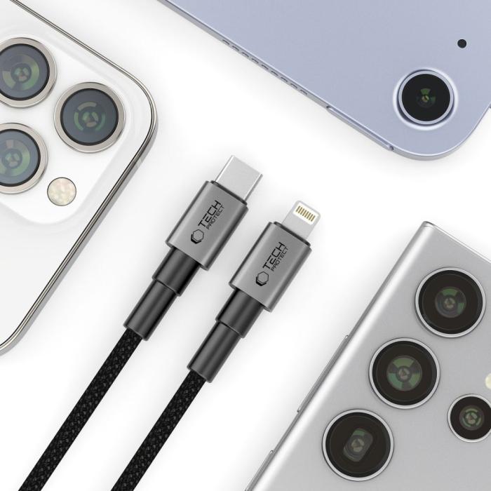 Bild 4, Tech-Protect Tech-Protect 1m 27W/3A PD Lightning-USB-C Kabel UltraBoost