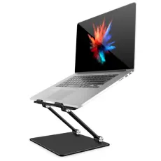  Justerbart Laptop St&auml;ll Aluminium Gr&aring;