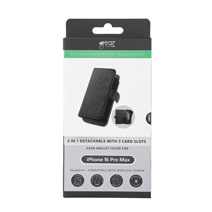 Bild 5, Gear Gear iPhone 16 Pro 2in1 MagSafe Magnet Fodral / Skal Svart