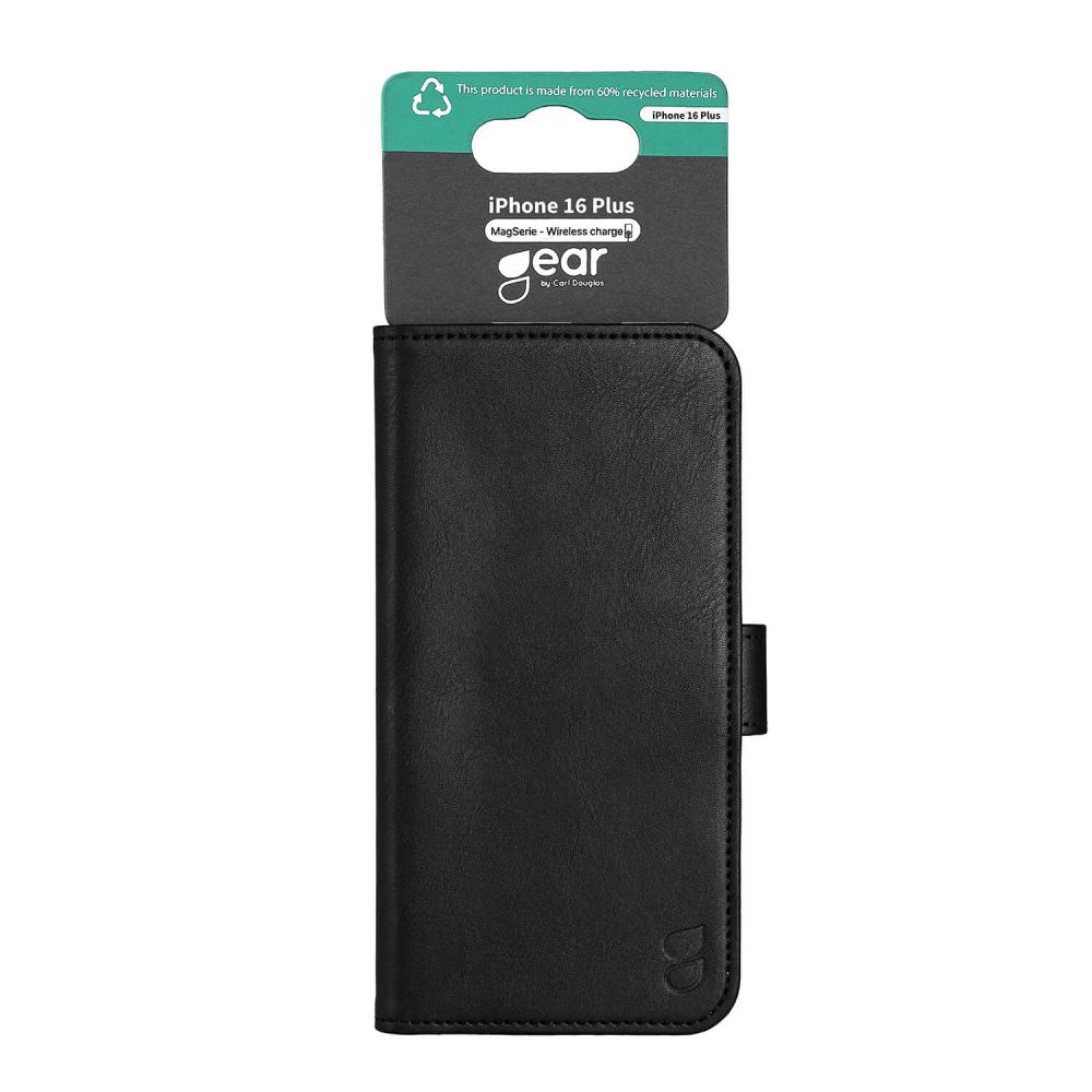 Gear Gear iPhone 16 Plus Fodral MagSeries Läder Svart