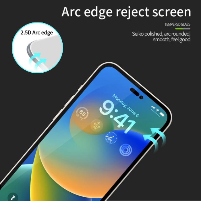 Bild 6, PINWUYO PINWUYO iPhone 15 Skärmskydd Heltäckande