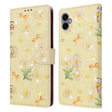  Samsung Galaxy A07 Fodral RFID L&auml;der Yellow Daisy