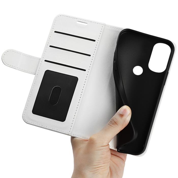 Bild 4,  Motorola Moto G71 Fodral Crazy Horse Vit