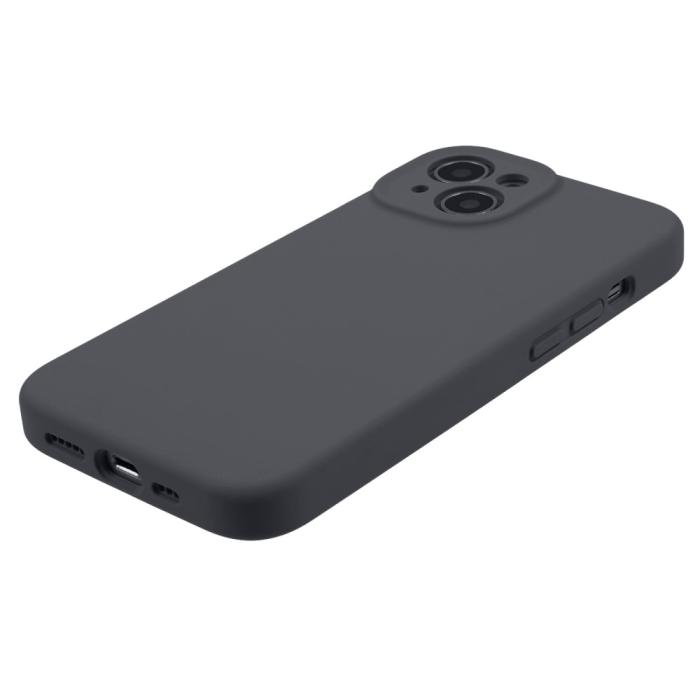 Bild 4,  iPhone 15 Plus Skal Liquid Silikon Mörk Grå