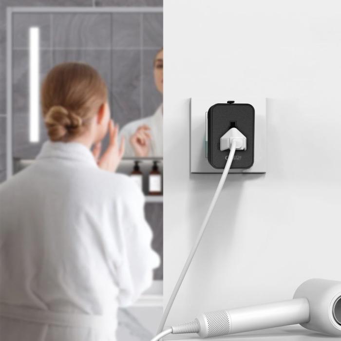 Bild 3, Tech-Protect Tech-Protect Reseadapter EU / UK / US / AU Svart
