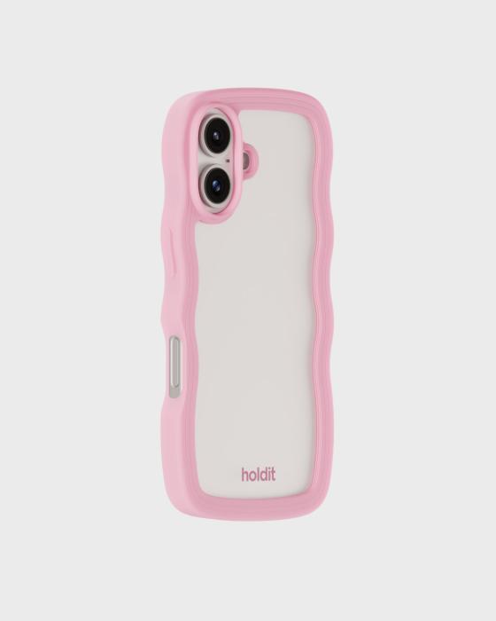 Bild 3, holdit holdit iPhone 16 Skal Wavy Pink/Transparent