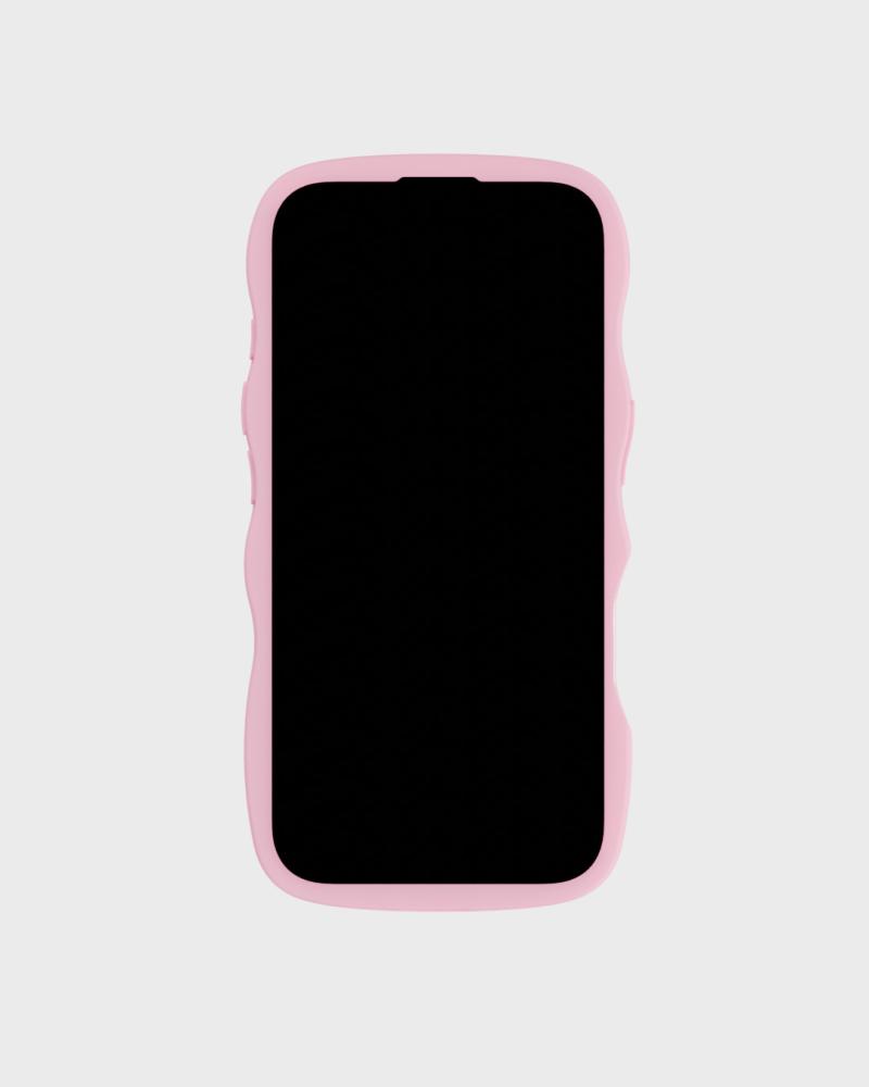 holdit holdit iPhone 16 Skal Wavy Pink/Transparent