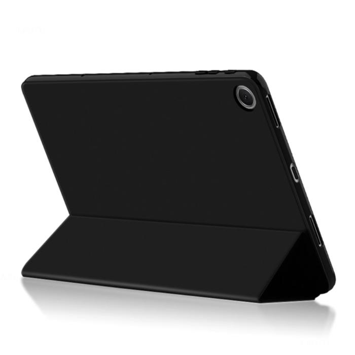 Bild 4,  Google Pixel Tablet Fodral Tri-Fold Läder Svart