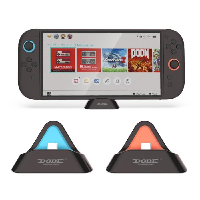 Bild 2, DOBE DOBE Nintendo Switch / Switch 2 Laddningsstativ Svart