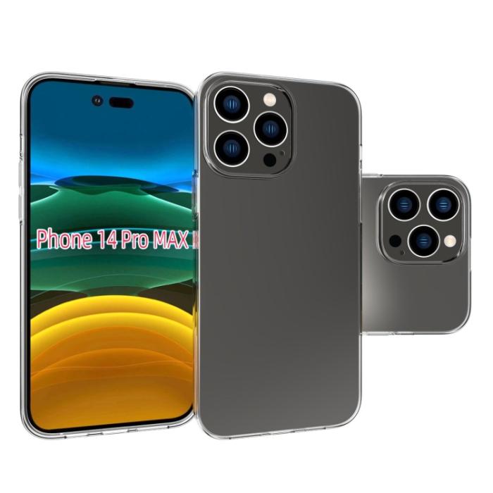 Bild 2,  iPhone 14 Pro Max Skal TPU Transparent