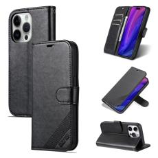AZNS AZNS iPhone 15 Pro Fodral L&auml;der Svart