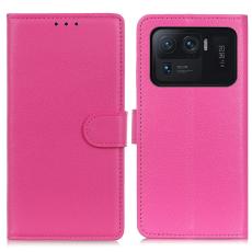  Xiaomi Mi 11 Ultra - Litchi L&auml;der Fodral - Rosa