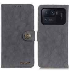 KHAZNEH Xiaomi Mi 11 Ultra - KHAZNEH Split L&auml;der Fodral - Svart