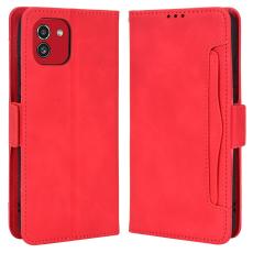  Samsung Galaxy A03 Fodral Avtagbart Kortfodral R&ouml;d