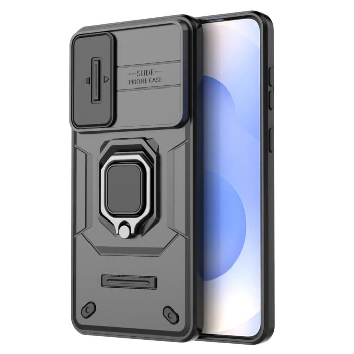 Bild 4,  Samsung Galaxy S25 Edge Skal CamShield Ring Hybrid Svart