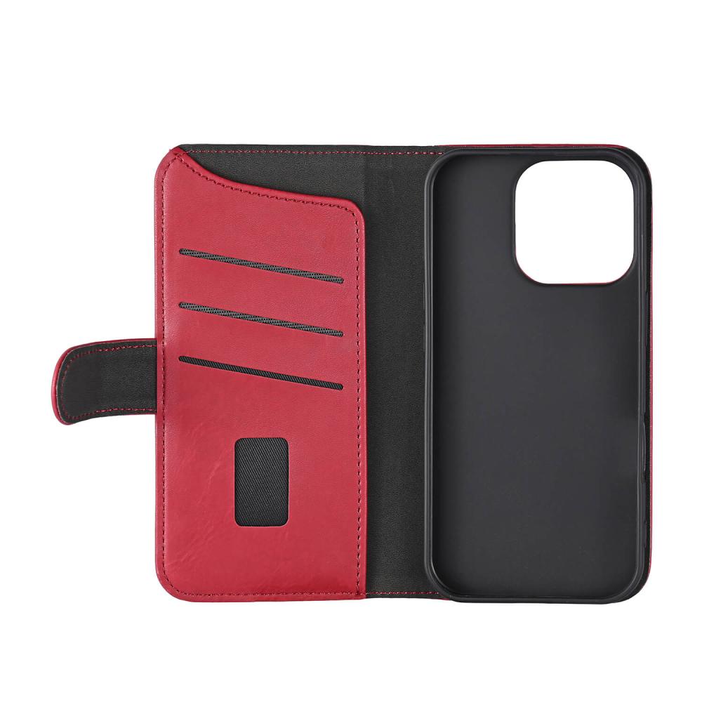Gear Gear iPhone 16 Pro Fodral MagSeries Läder Deep Red