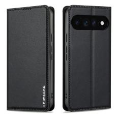 LC.IMEEKE LC.IMEEKE Google Pixel 11 Pro XL Fodral Flip L&auml;der Svart