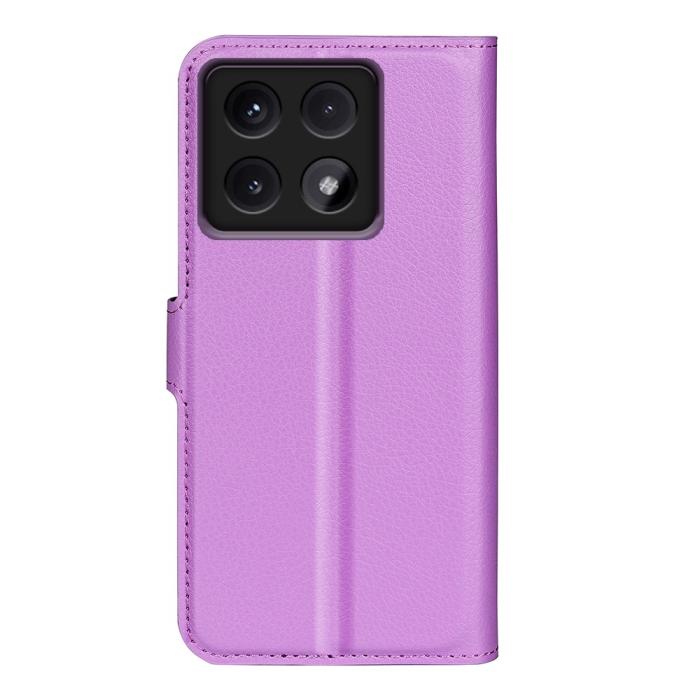 Bild 6,  Xiaomi 14T Fodral Litchi Läder Lila