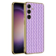 GKK GKK Galaxy S24 Plus Skal V&auml;vd Hybrid L&auml;der Lila